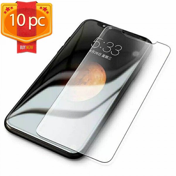 Wholesale 10pc Transparent Tempered Glass Screen Protector for iPhone 12 Mini 5.4 inch (Clear)